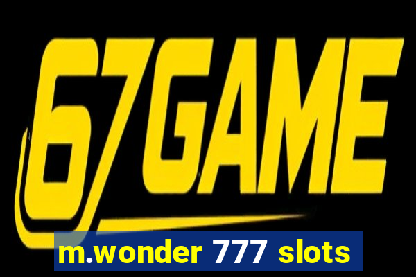 m.wonder 777 slots